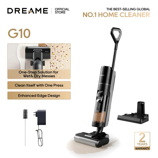 DREAME G10 Elite Wet Dry Vacuum Cleaner, Cordless Vacuum Mop All in One with Auto Self-Cleaning, Up to 30 Mins Runtime, Cordless Floor Cleaner Machine for Hard Floors, Edge Cleaning Wet Dry Vacuum